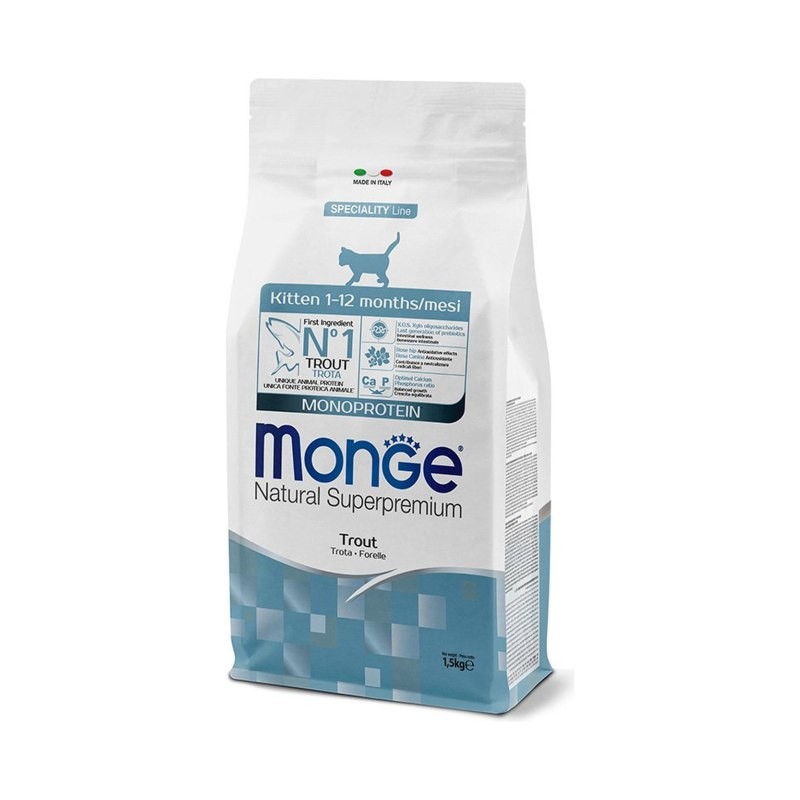 غذای خشک بچه گربه مونژه مدل MonoProtein وزن 1.5 کیلوگرم