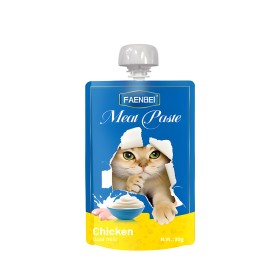 پودینگ گربه فنبی طعم مرغ و شیر بز وزن 90 گرم